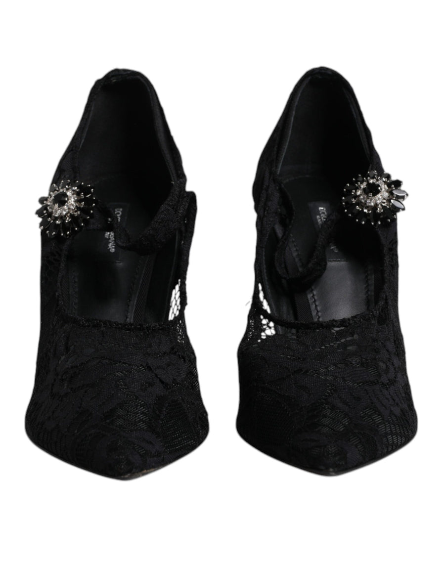 Dolce & Gabbana 73% Nylon pump in black