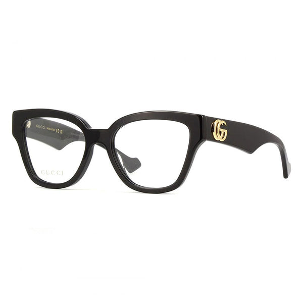 Gucci Eyeglasses Cat Eye Full Rim, Black Frame And Clear Demo Lenses Lens Gg1424o005 Havana Sunglasses