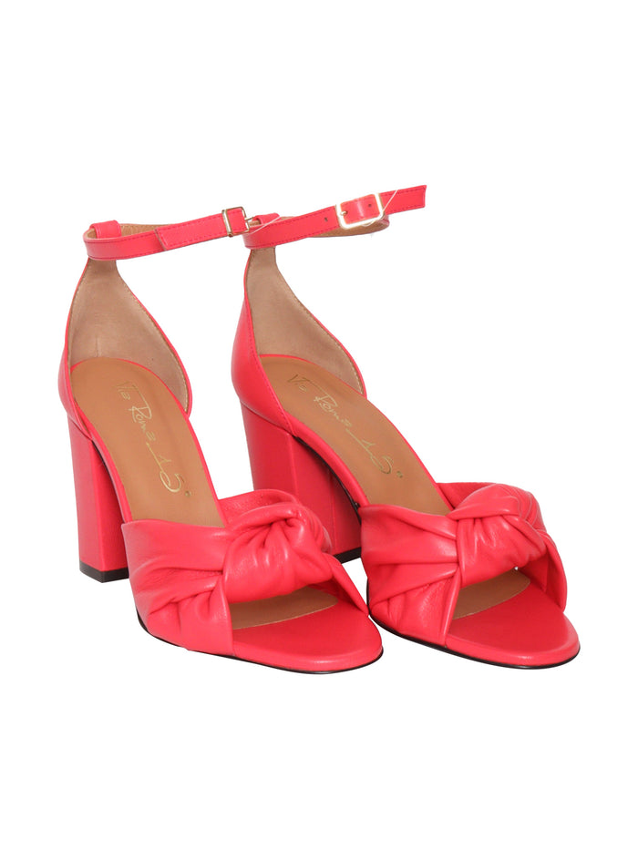 Tom red sandals Leather Sole
