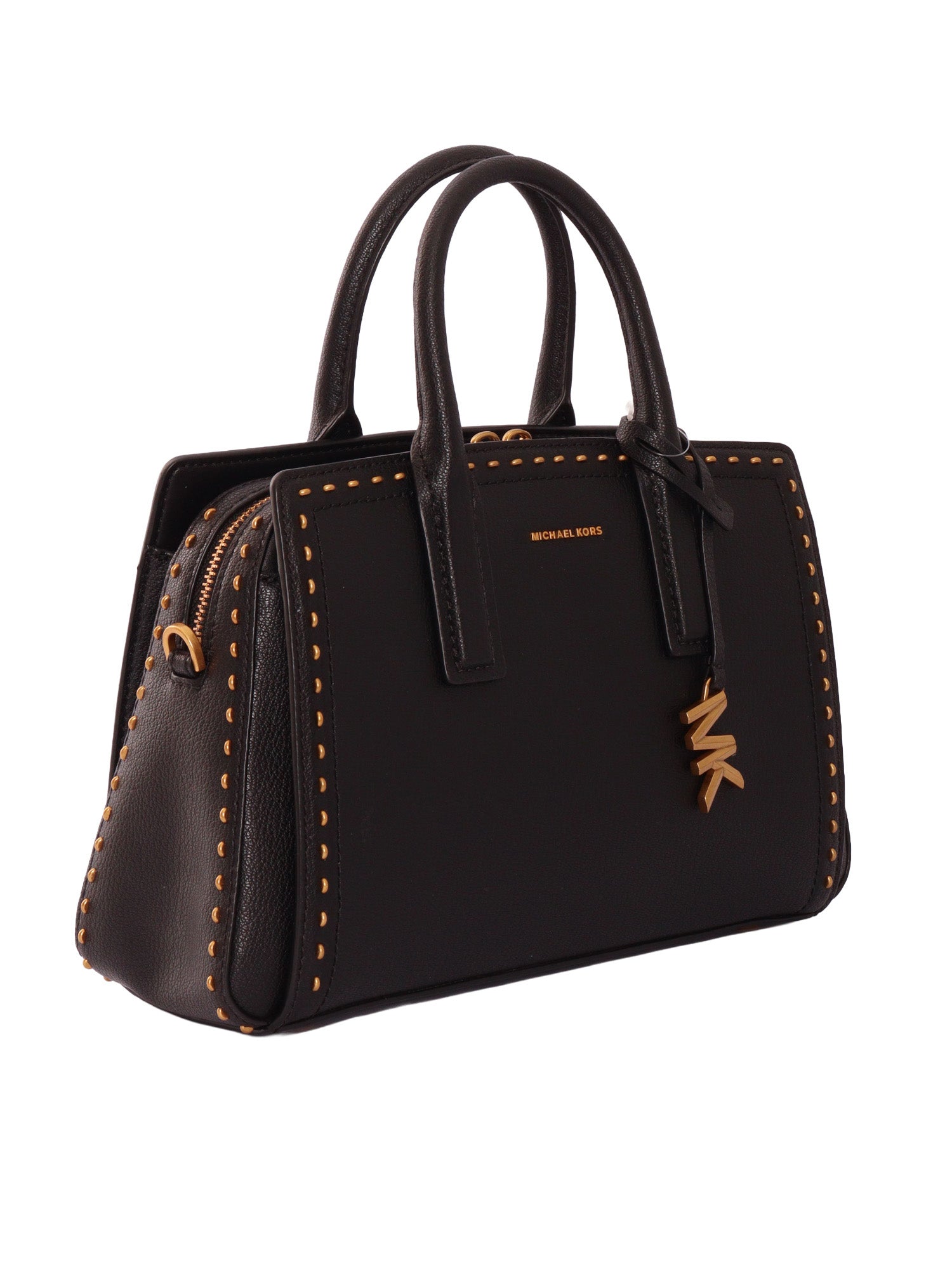 SM SATCHEL Black Cow Leather Handbag