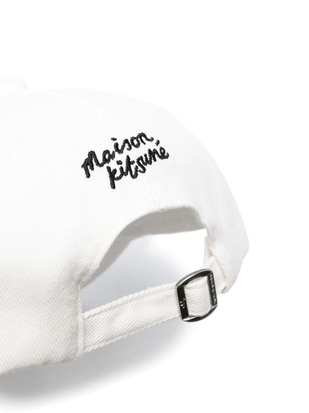 Large Fox Head Cap White Cotton Hat