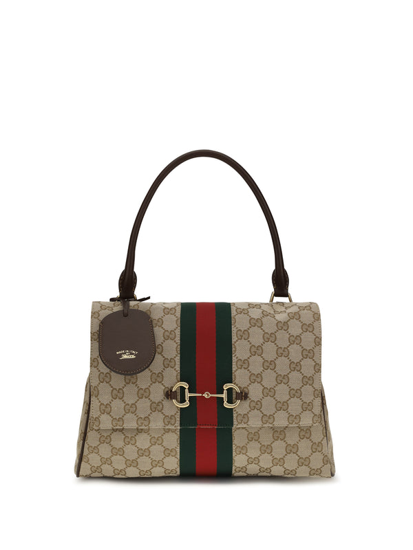 Gucci 52% polyester shoulder bag in beige