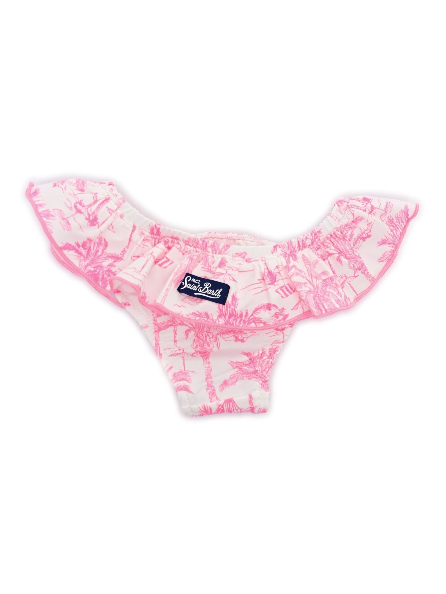 MELLY-SAINT BEACH 23 TAPE Pink Polyamide Elastane Costume
