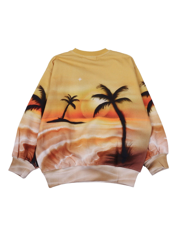 Monti Sweat Shirt Yellow Cotton Organic Sweatshirt