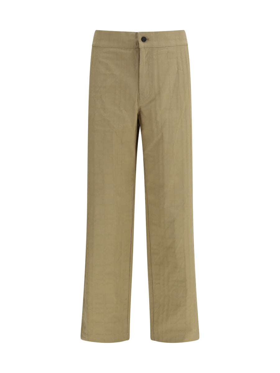 Burberry 100% Cotton trousers in beige