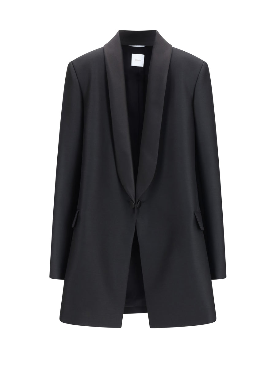 Jacket Silk-Blend Black