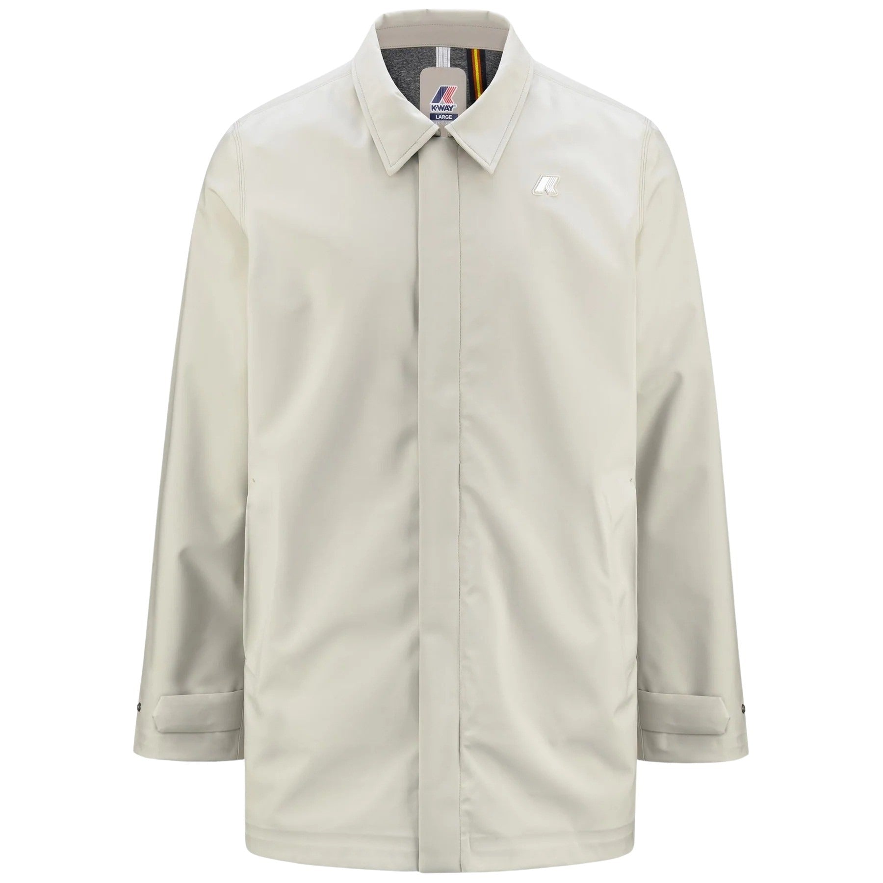 Benny Bonded Jersey V Brown Polyester Polyurethane Coat