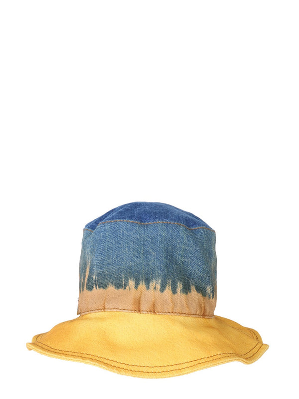 Bucket Hat With Tie Dye Print Multicolour Cotton