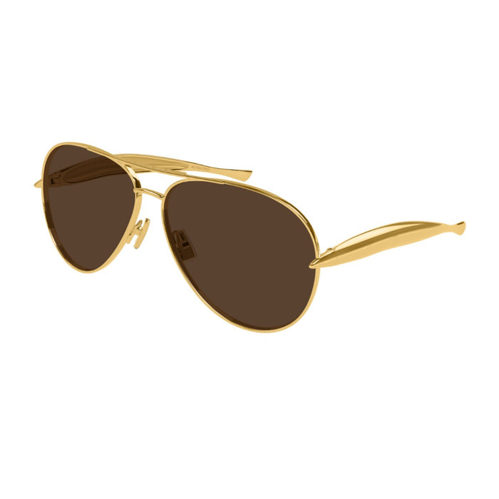 Bottega Veneta Bv1305s Linea Unapologetic Gold Metallo Sunglasses