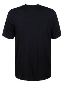 Col Rond Mc Blue Lyocell Coton Tshirt