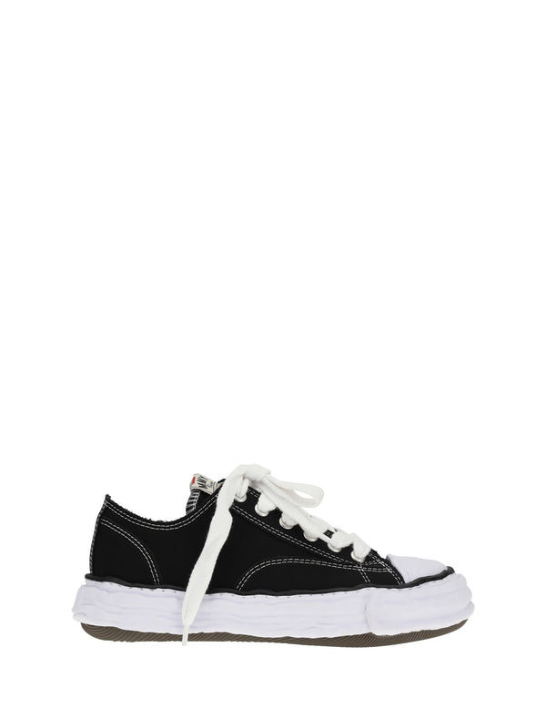 Maison Mihara Yasuhiro Upper: 100% Cotton; Sole: 100% Rubber sneakers in black
