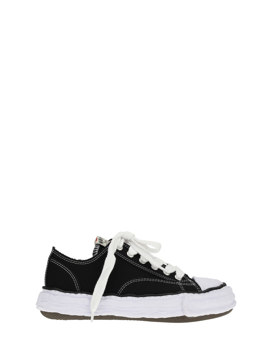 Maison Mihara Yasuhiro Upper: 100% Cotton; Sole: 100% Rubber sneakers in black
