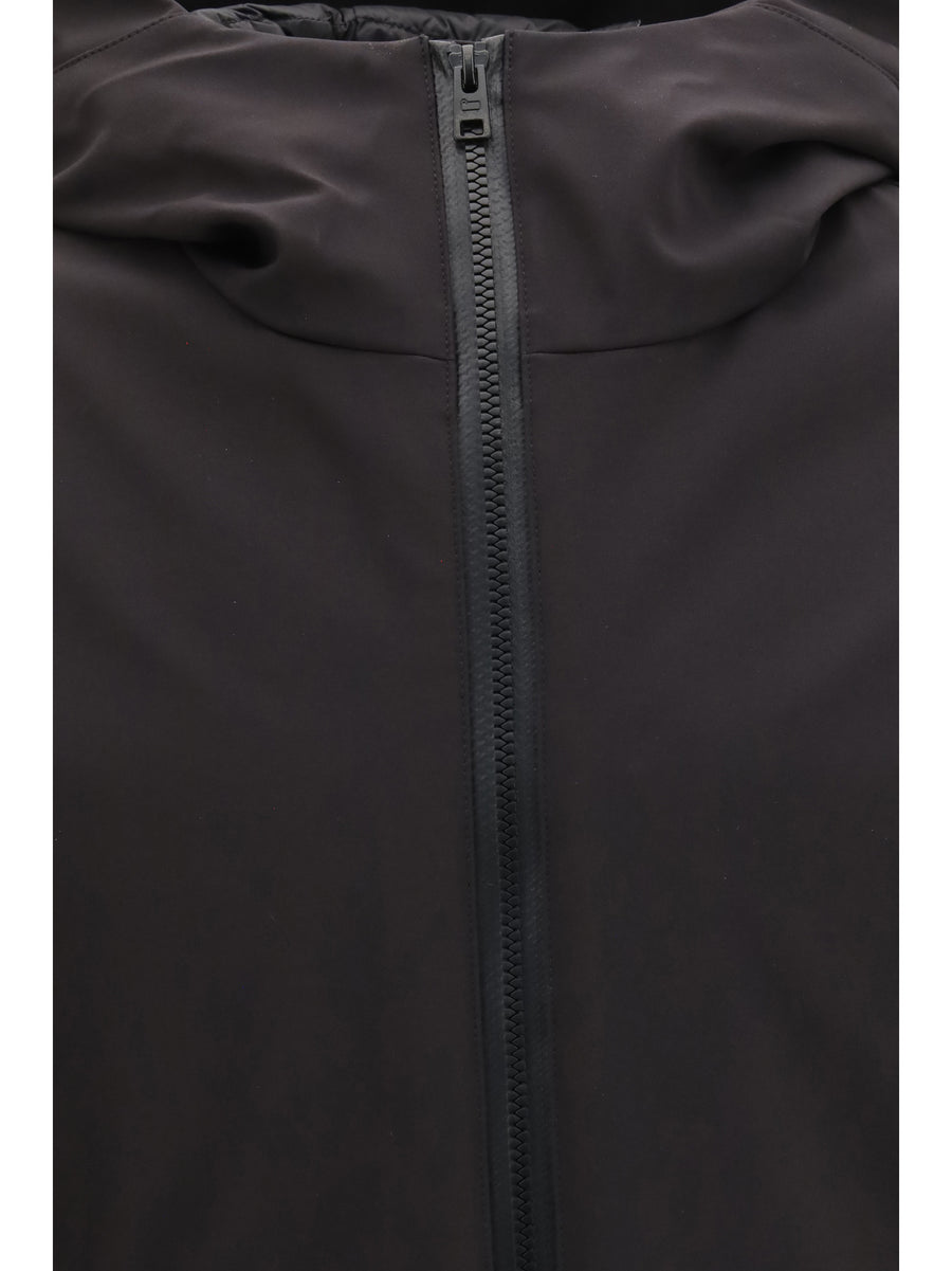 Soft Shell Hooded Jacket Pacific Black Polyester Padded & Down