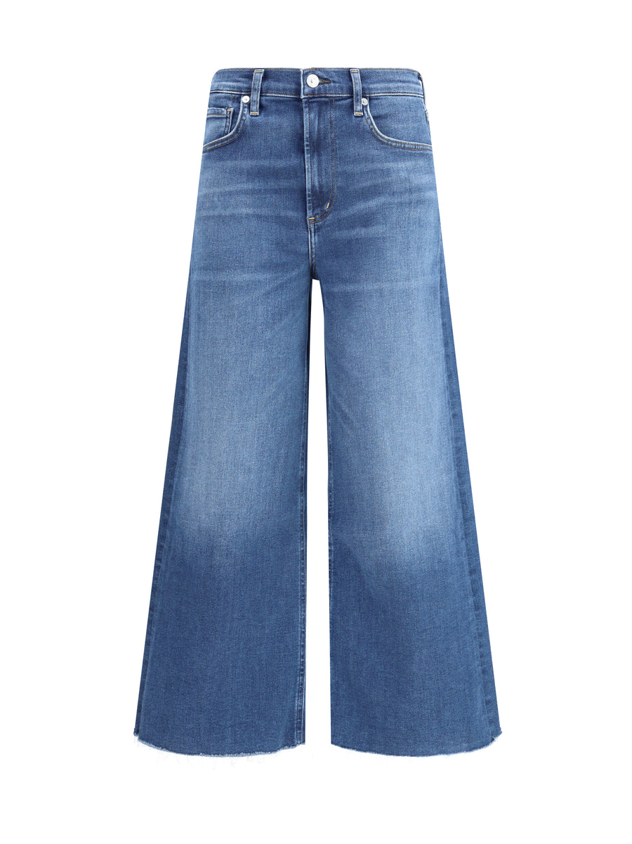 Citizens Of Humanity 93% cotton; 7% elastane cropped jeans in blue
