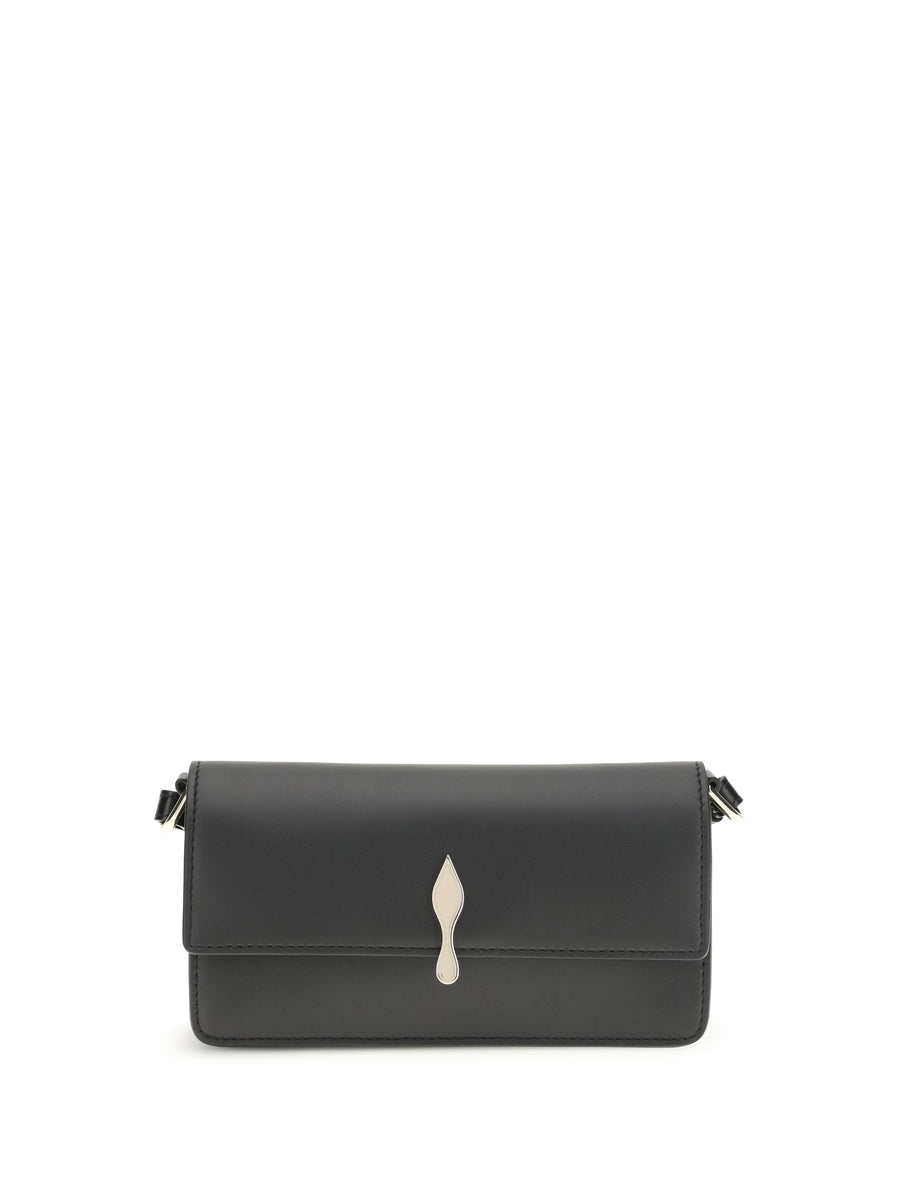 Chain Wallet Bettina Black-Gold Black/gold Calf Leather Shoulder Bags