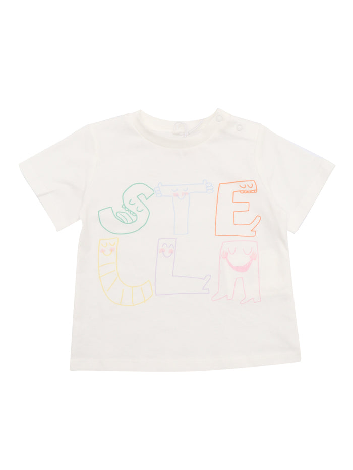 T-SHIRT-TOP White Cotton Short Sleeves T-shirt
