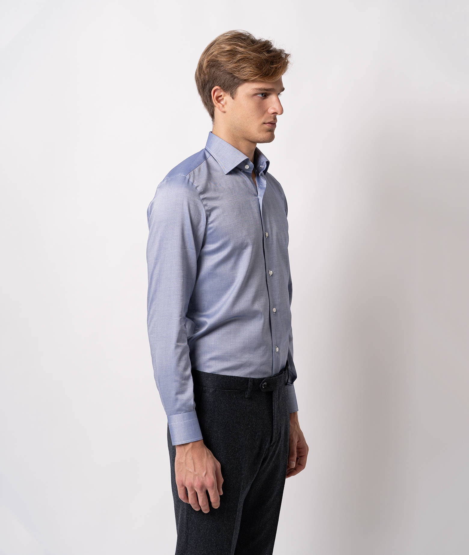 Tailored Cotton Shirt Astoria Lightblue Classic
