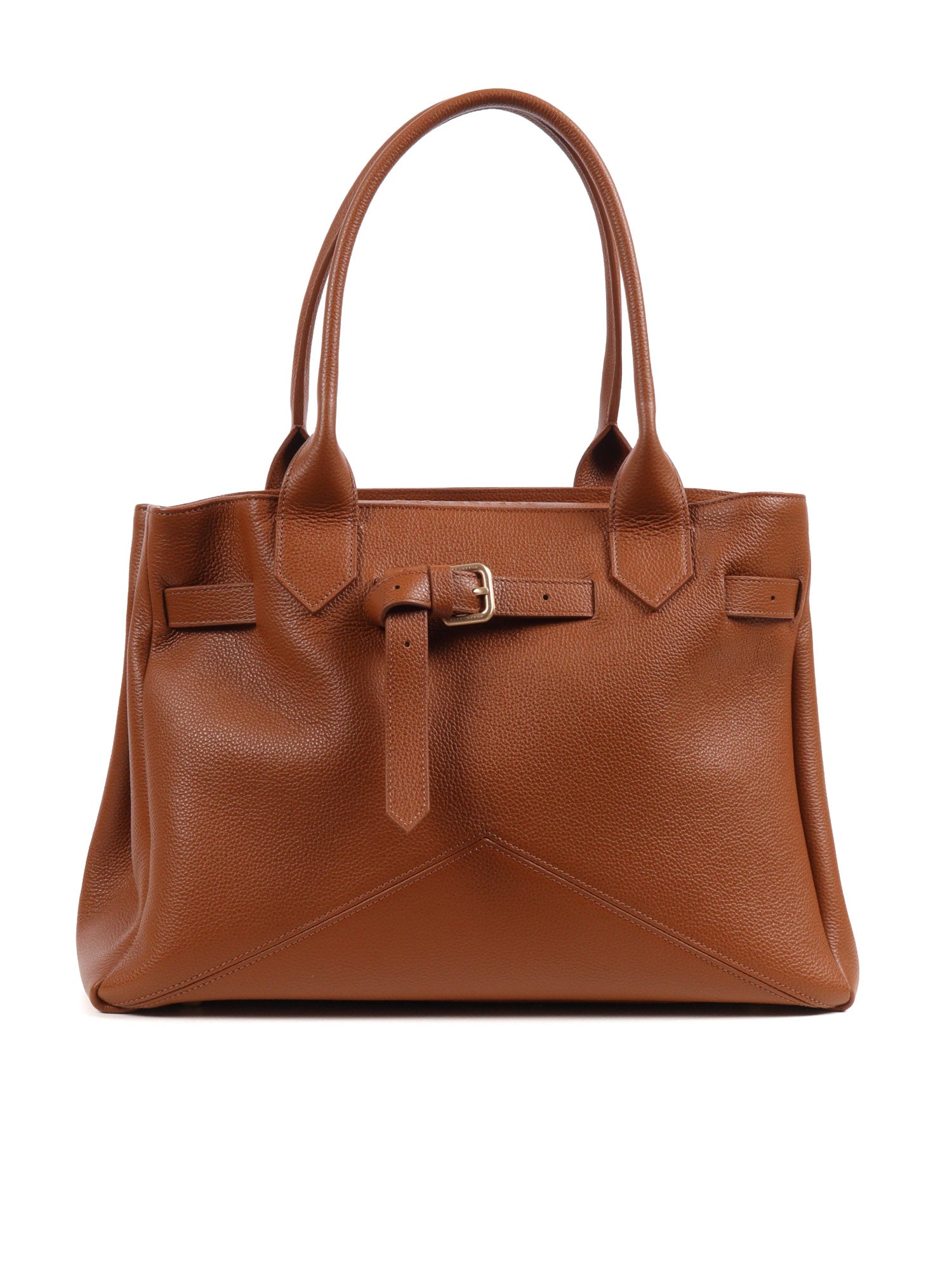 KATE BAG M Brown Calf Leather Small Grain