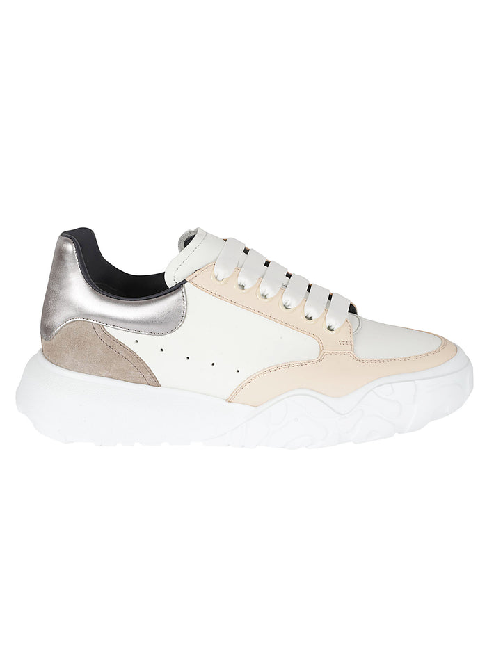 Alexander McQueen Sneakers White/pew./par./sil Calf Lether
