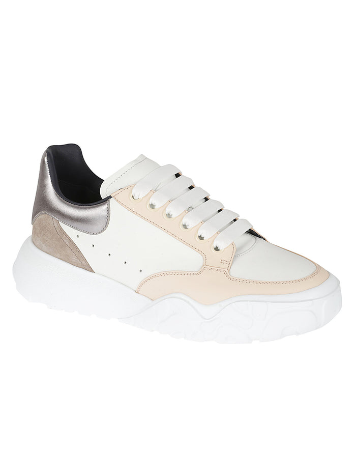 Alexander McQueen Sneakers White/pew./par./sil Calf Lether