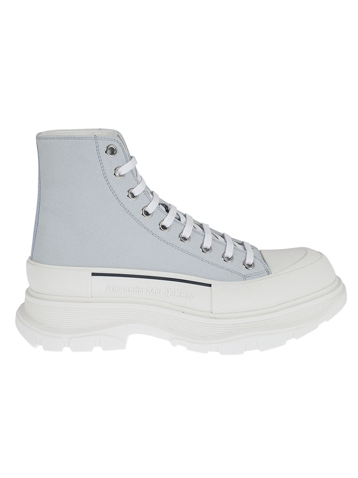 Alexander McQueen Sneakers Blue Calf Leather