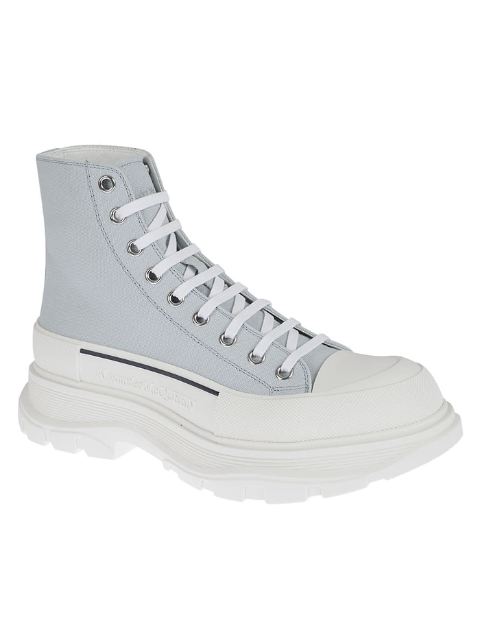 Alexander McQueen Sneakers Blue Calf Leather