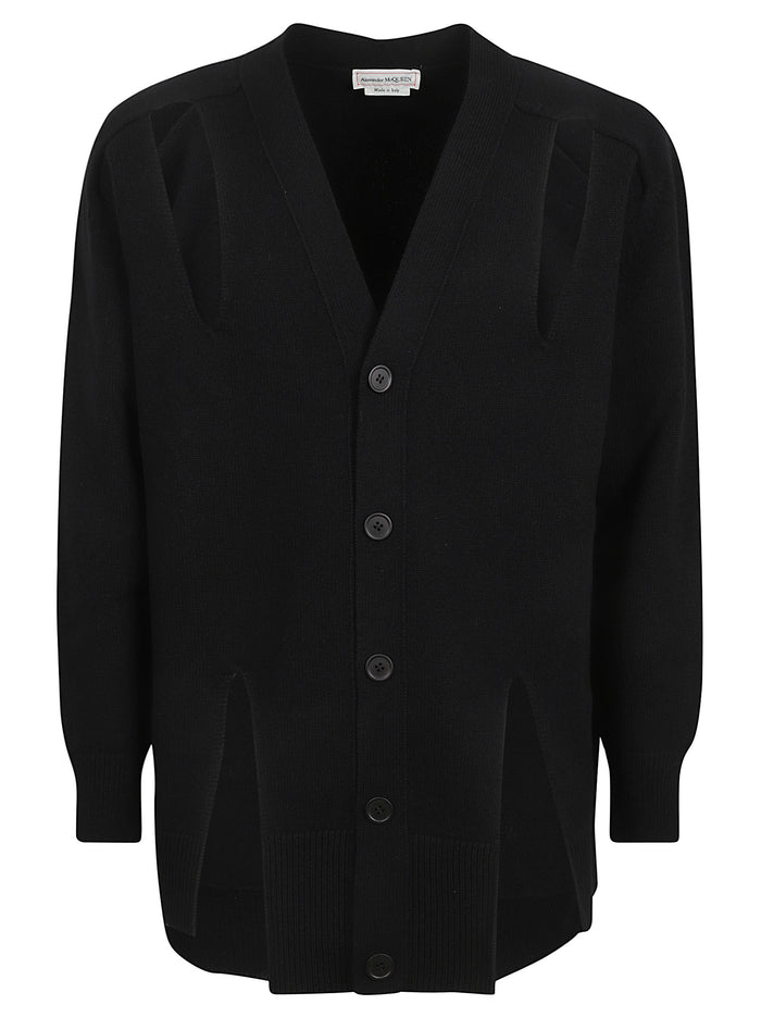 Alexander McQueen Sweaters Black Wool