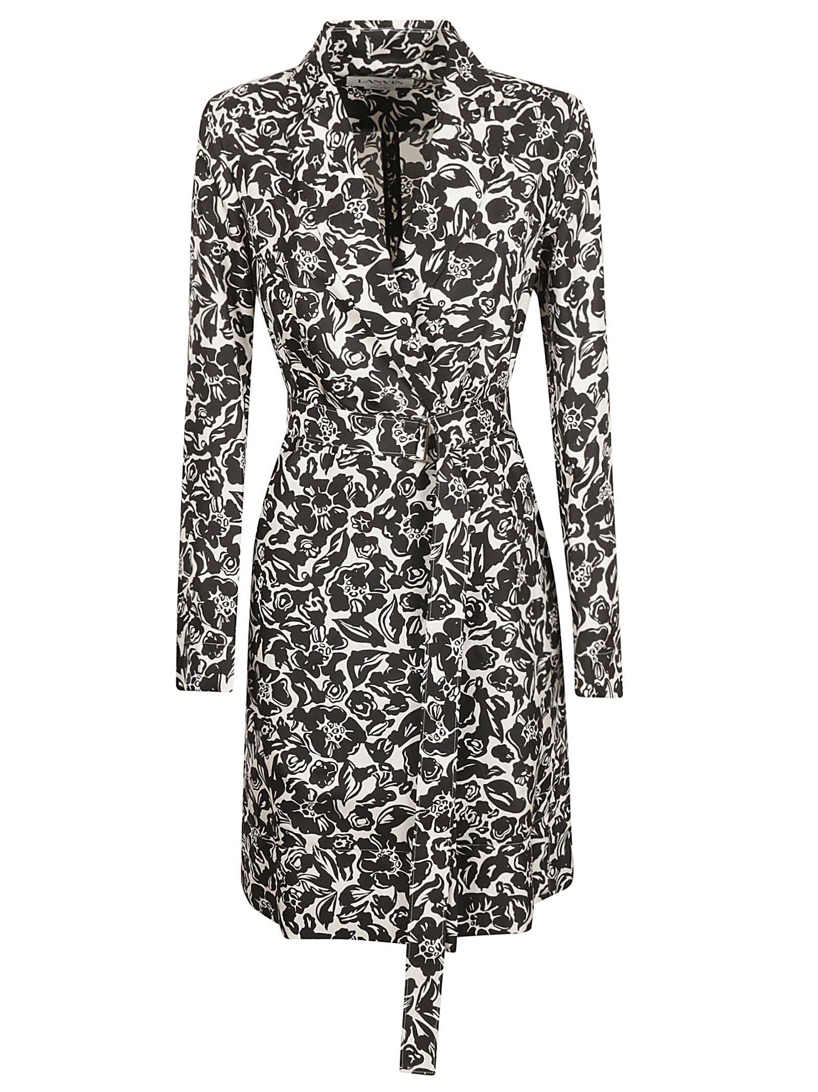 Lanvin Dresses Black Silk Woven