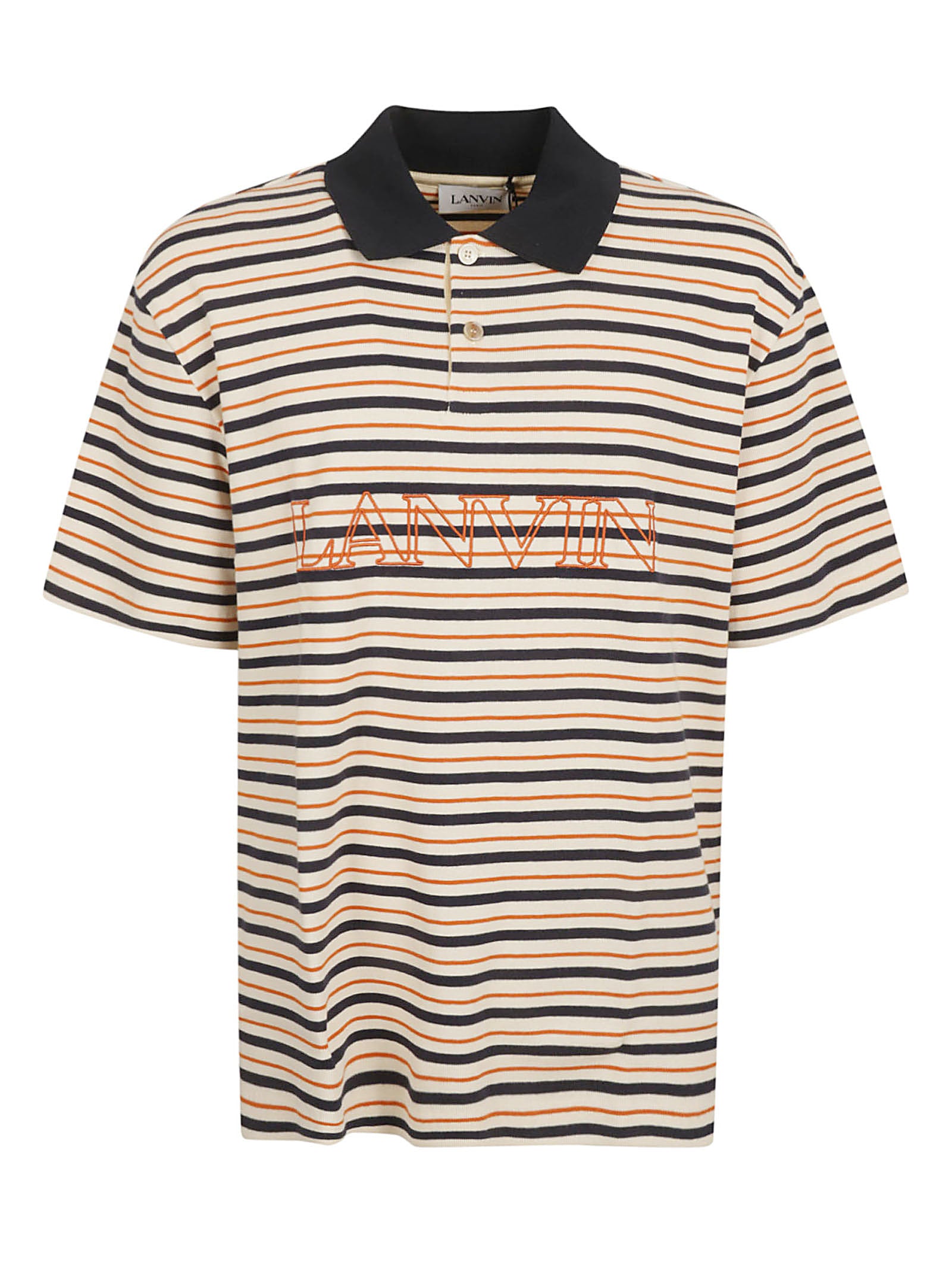 Lanvin T-shirts and Polos Ecru/multicolour Cotton Woven