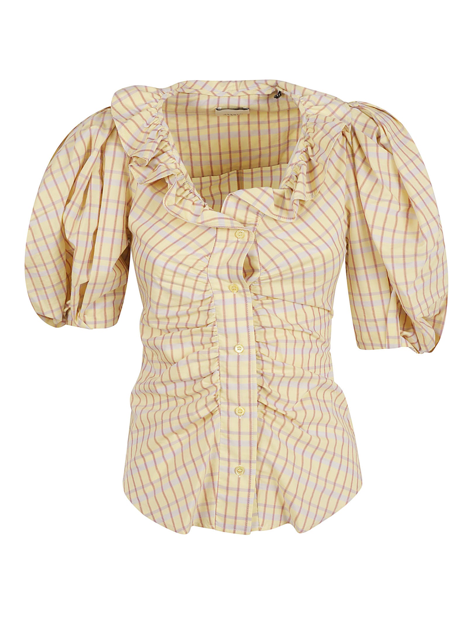 Isabel Marant Shirts Light Yellow Silk Cotton