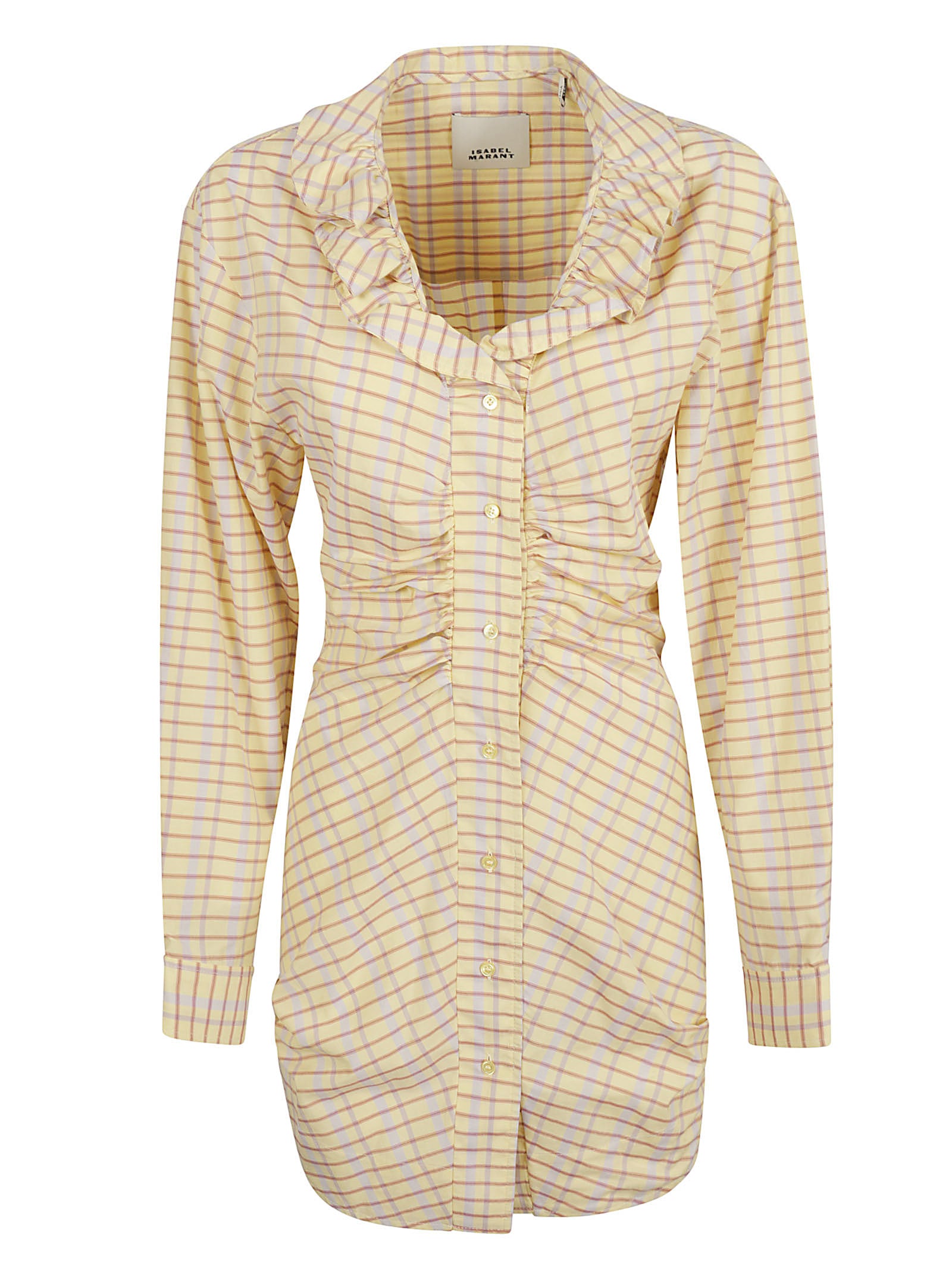 Isabel Marant Dresses Light Yellow Silk Cotton