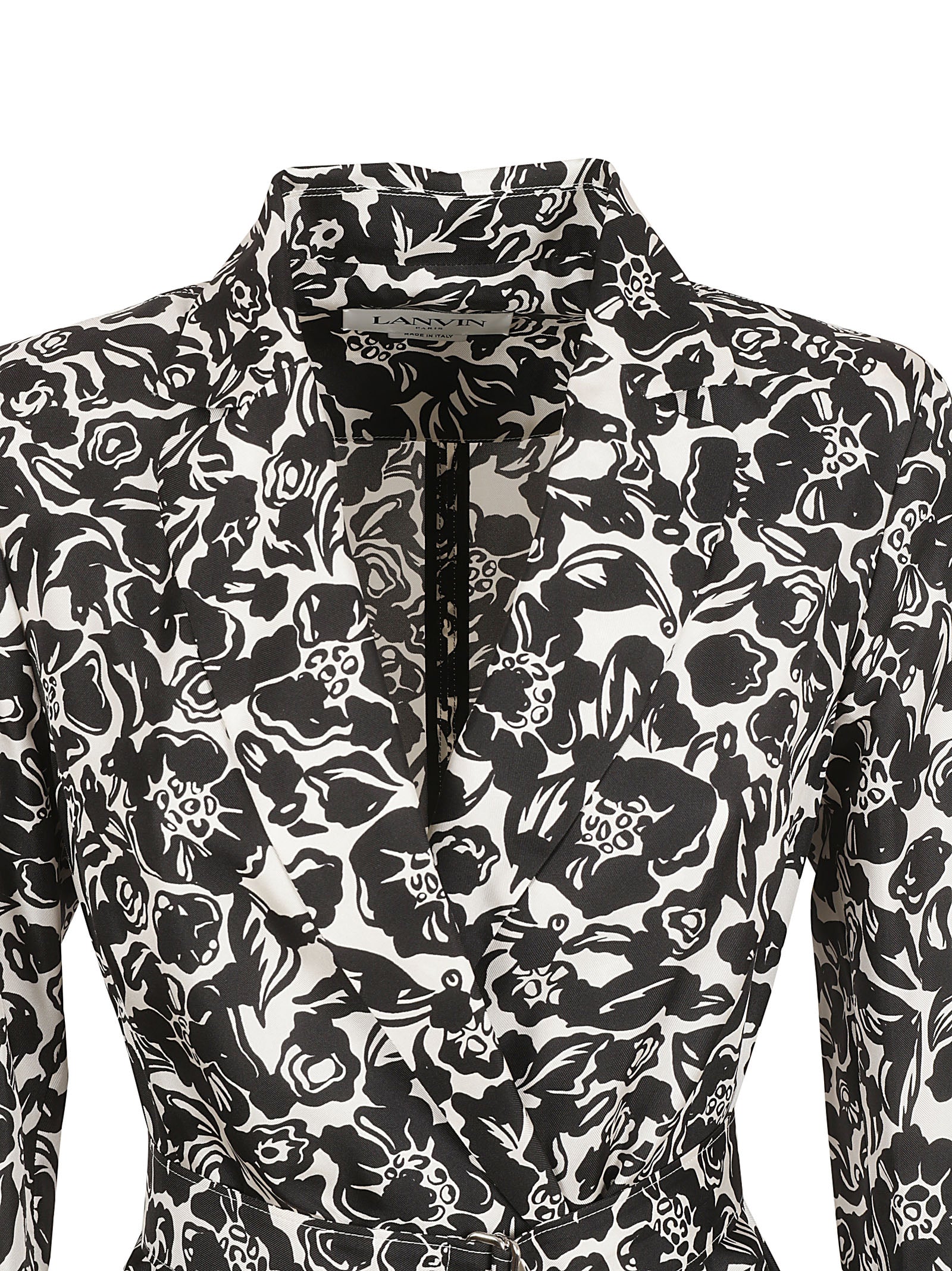 Lanvin Dresses Black Silk Woven