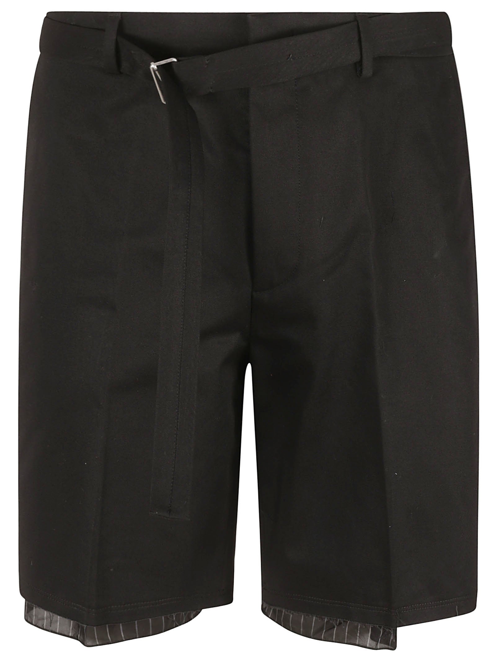 Lanvin Shorts Black Cotton Woven