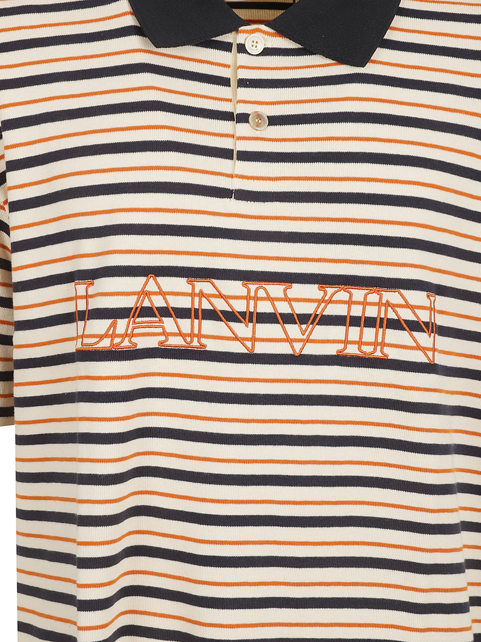 Lanvin T-shirts and Polos Ecru/multicolour Cotton Woven