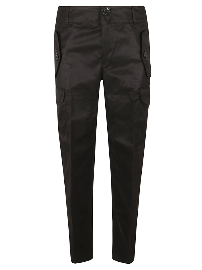 Alexander Mcqueen Trousers Black Cotton