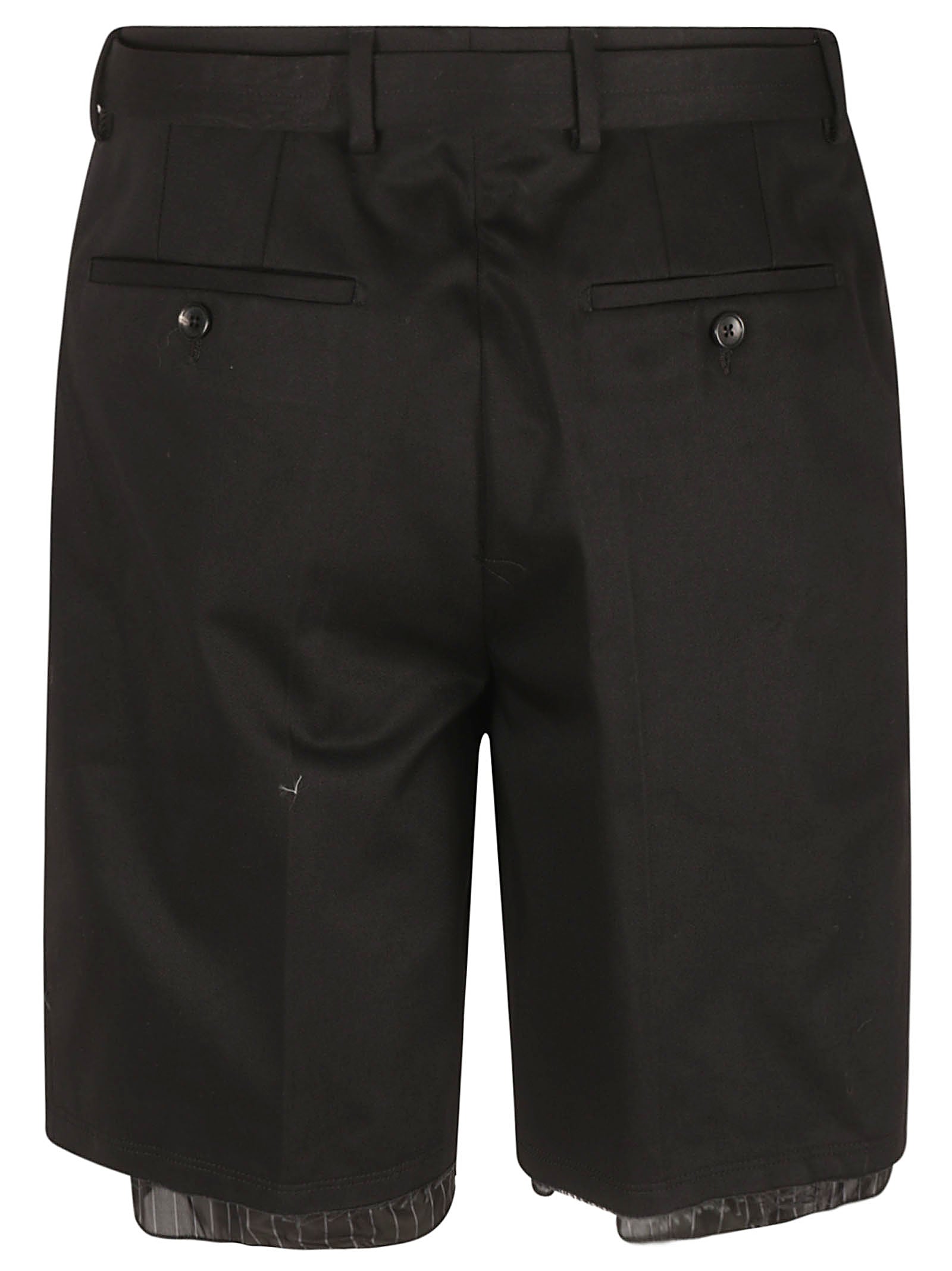 Lanvin Shorts Black Cotton Woven