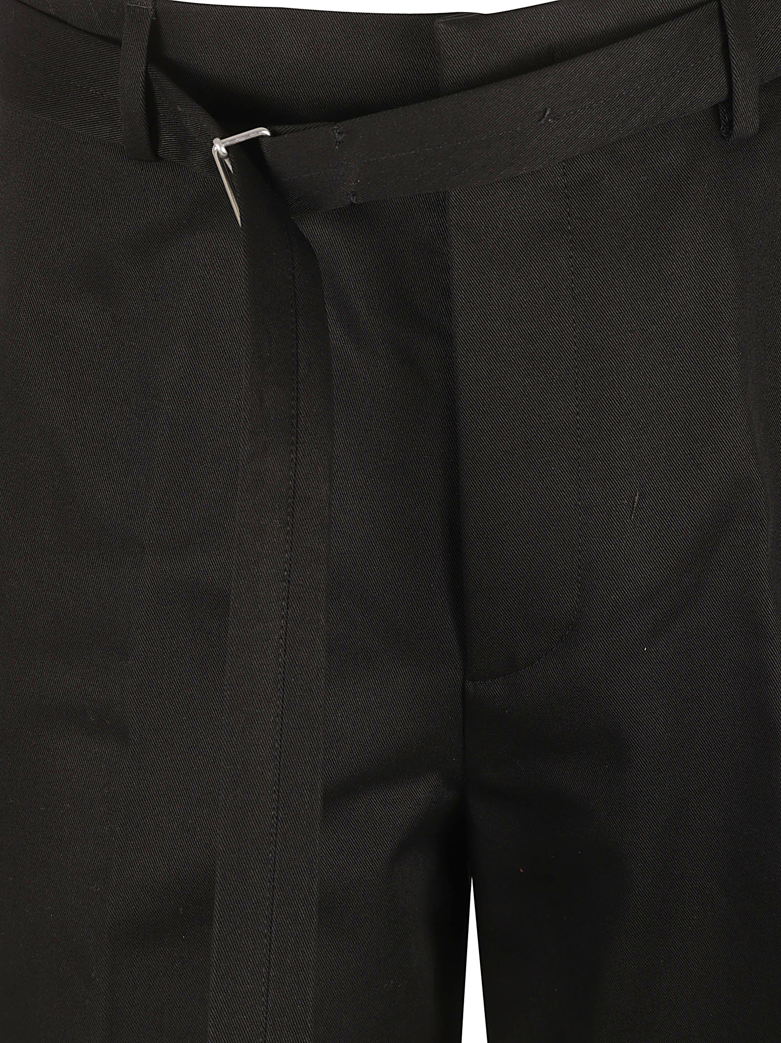 Lanvin Shorts Black Cotton Woven