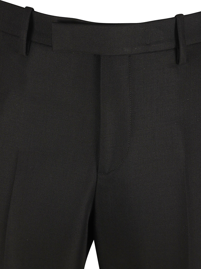 Off White Trousers Black Wv Wm