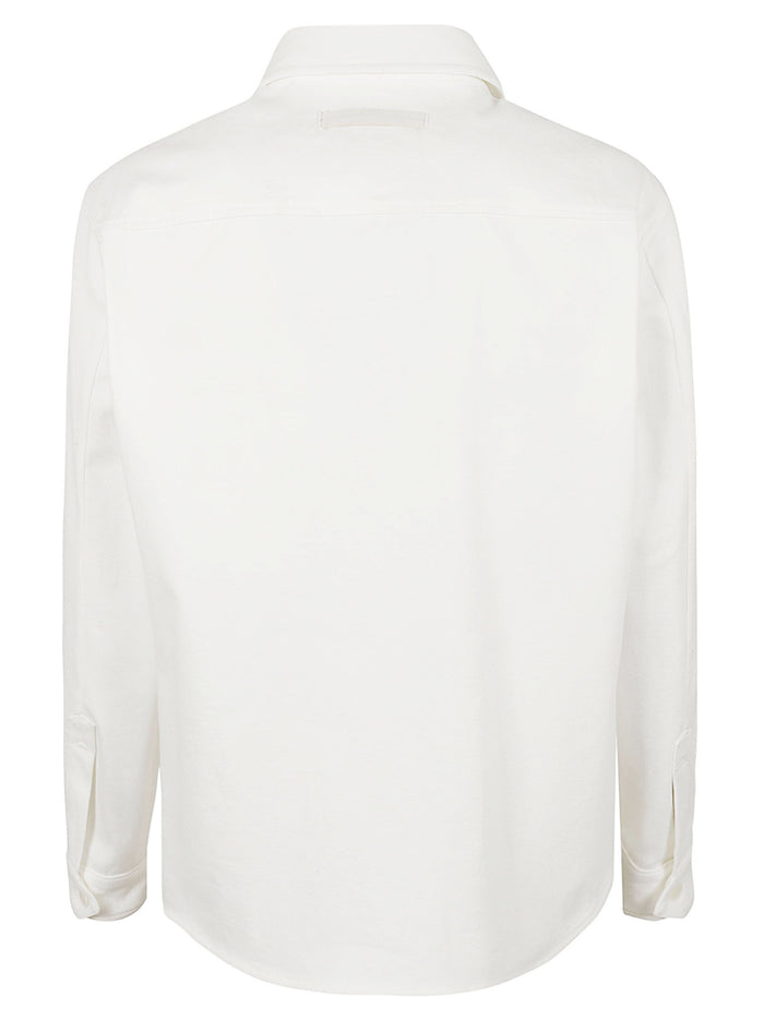 ZEGNA Shirts White Coton Elasthanne