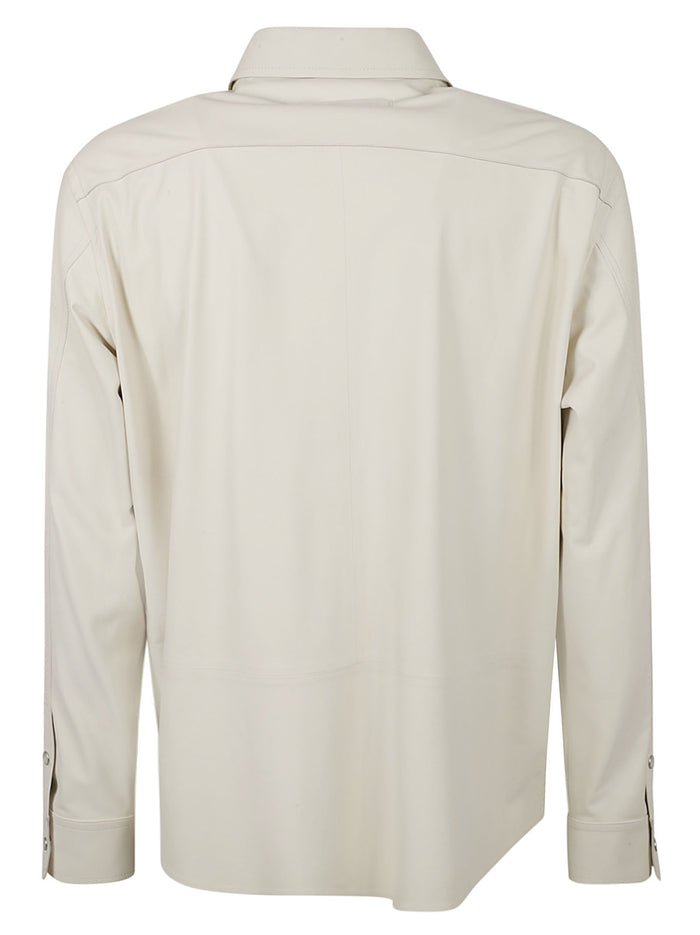 ZEGNA Shirts Beige Peau De Veau