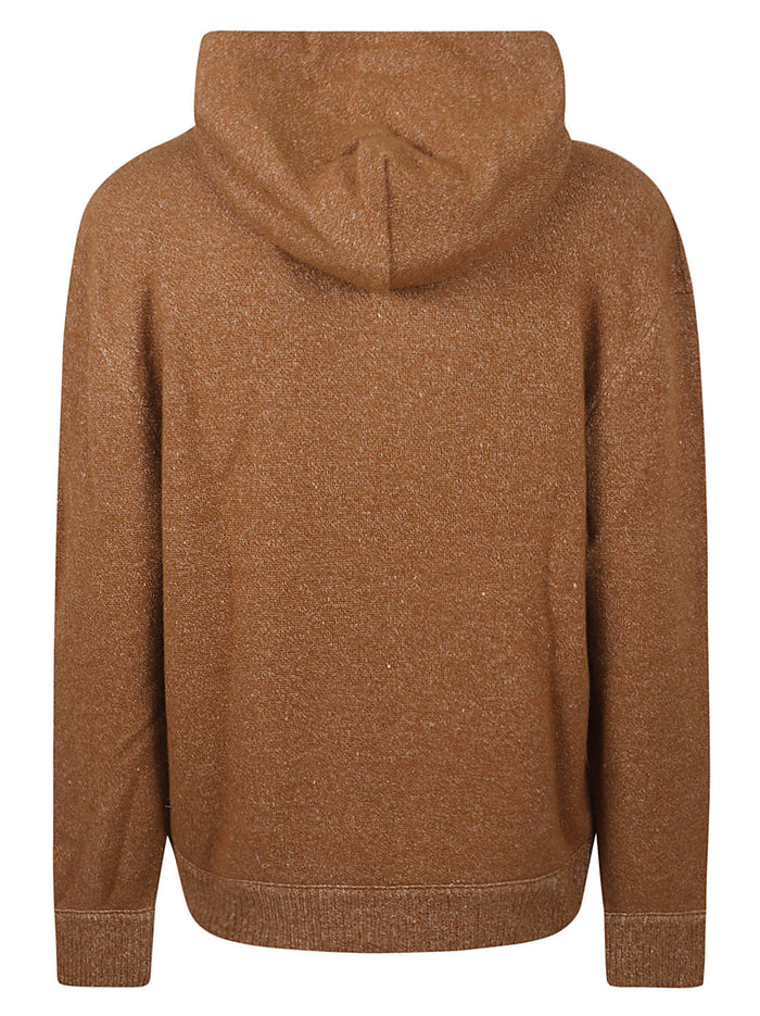 ZEGNA Sweaters Brown Cachemire Coton Lin