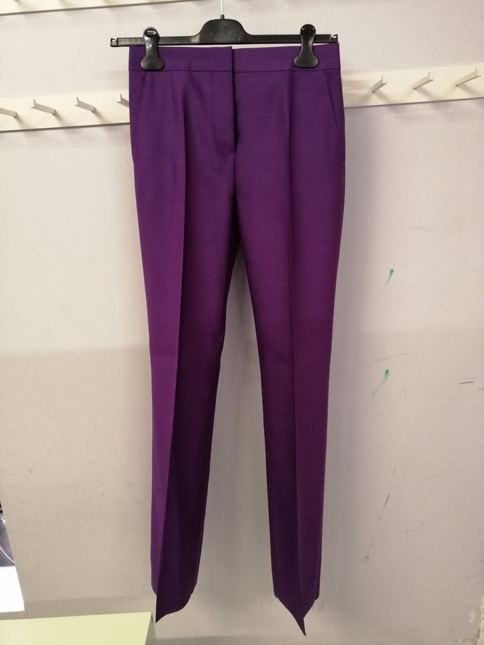 Max Mara Trousers Purple Virgin Wool