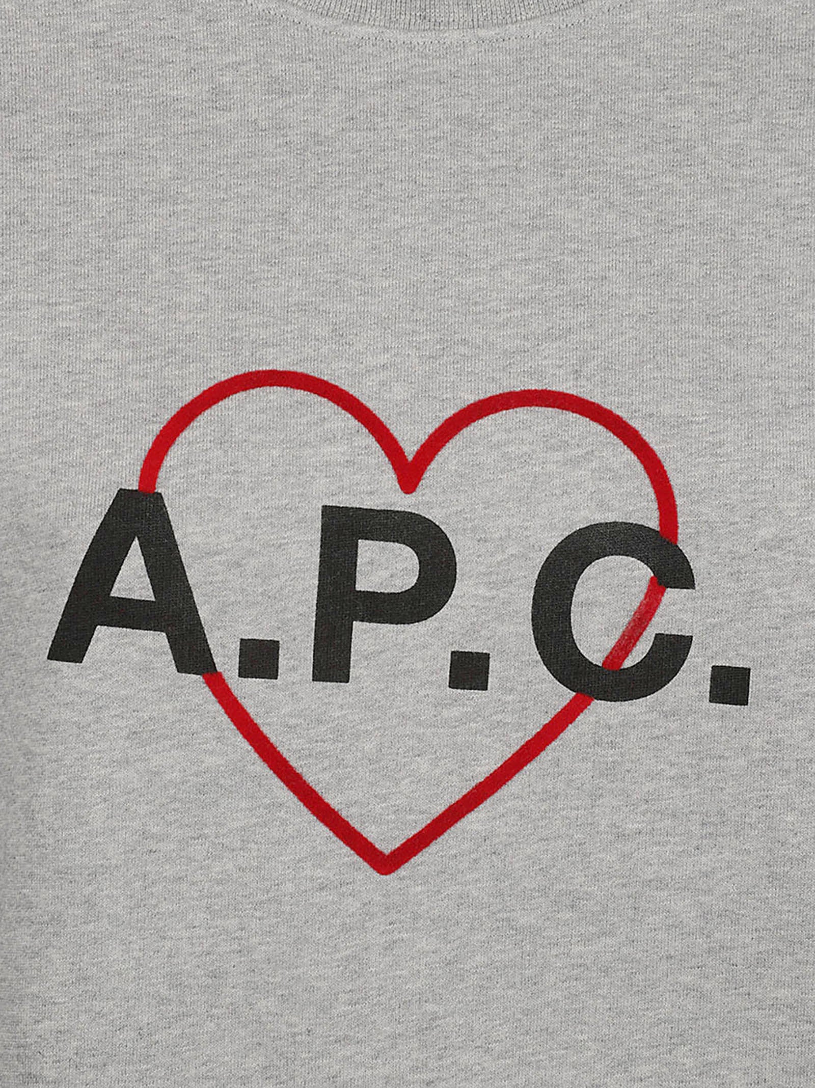 A.P.C. Sweaters Grey Organic Cotton