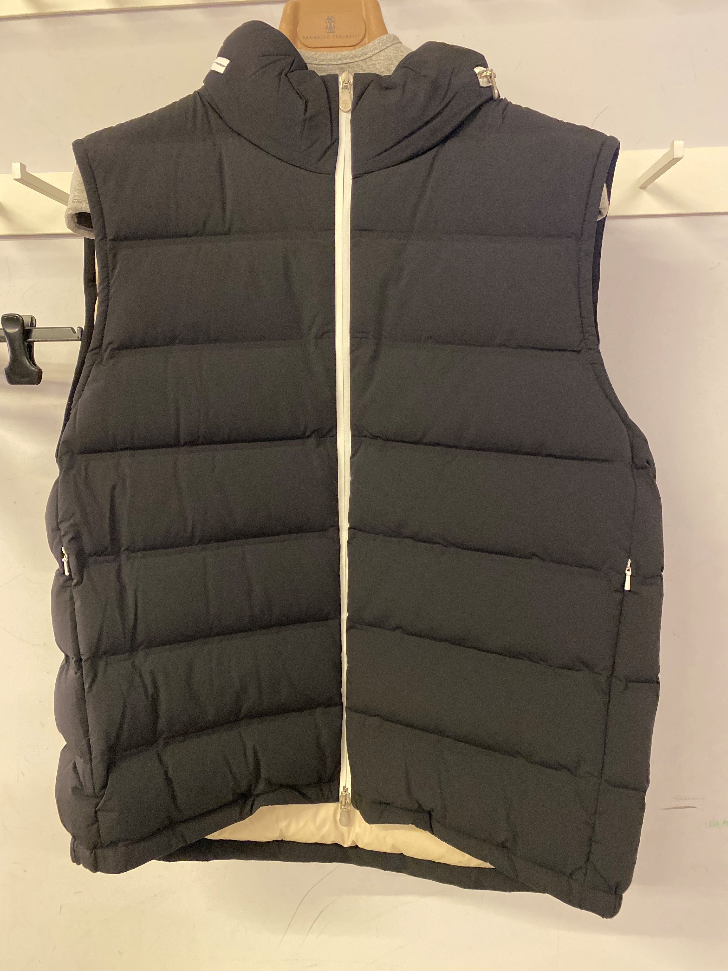 Brunello Cucinelli Coats Nero+semi Di Lino+bianco Pa Ea