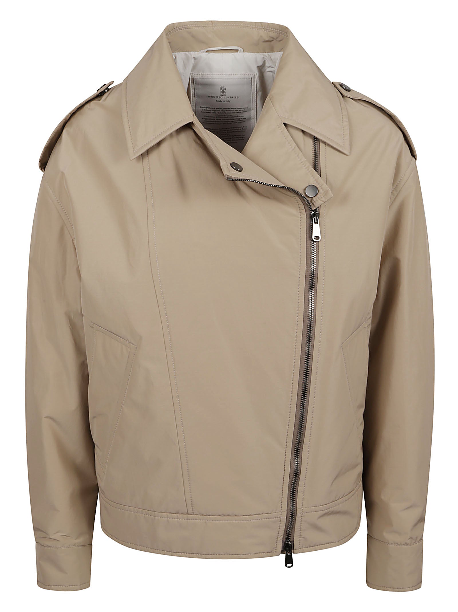 Brunello Cucinelli Jackets Nut Polyester Cotton