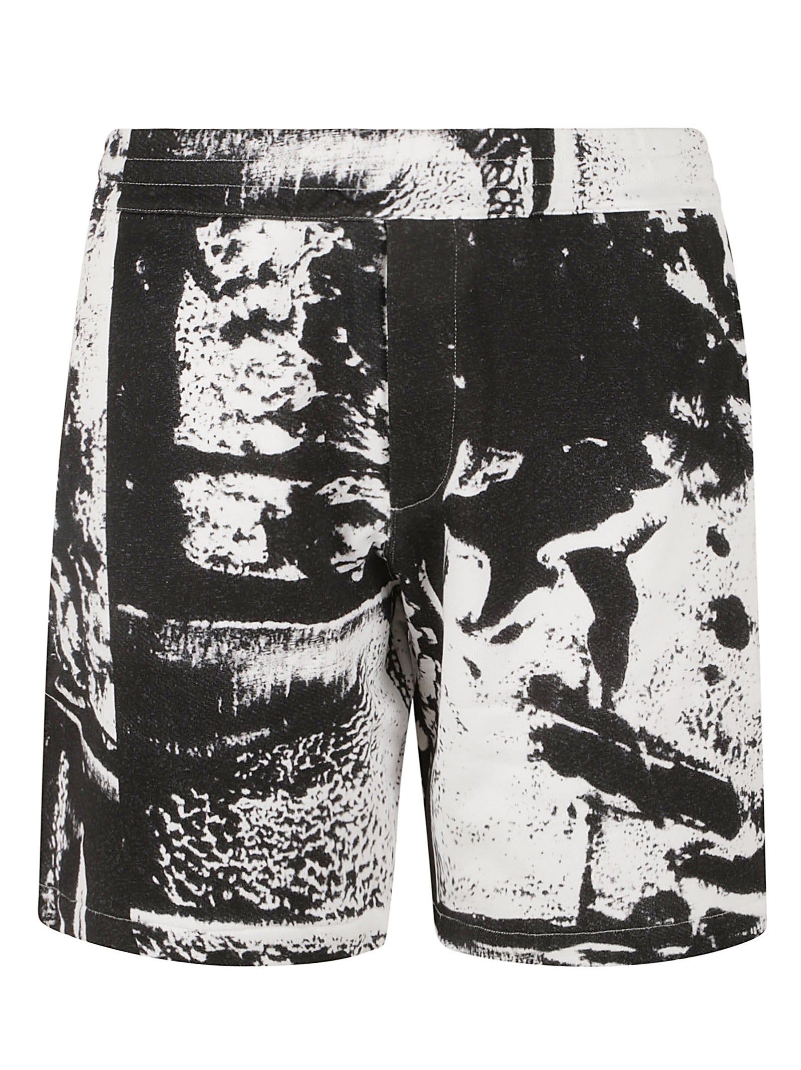 Alexander McQueen Shorts White - Black