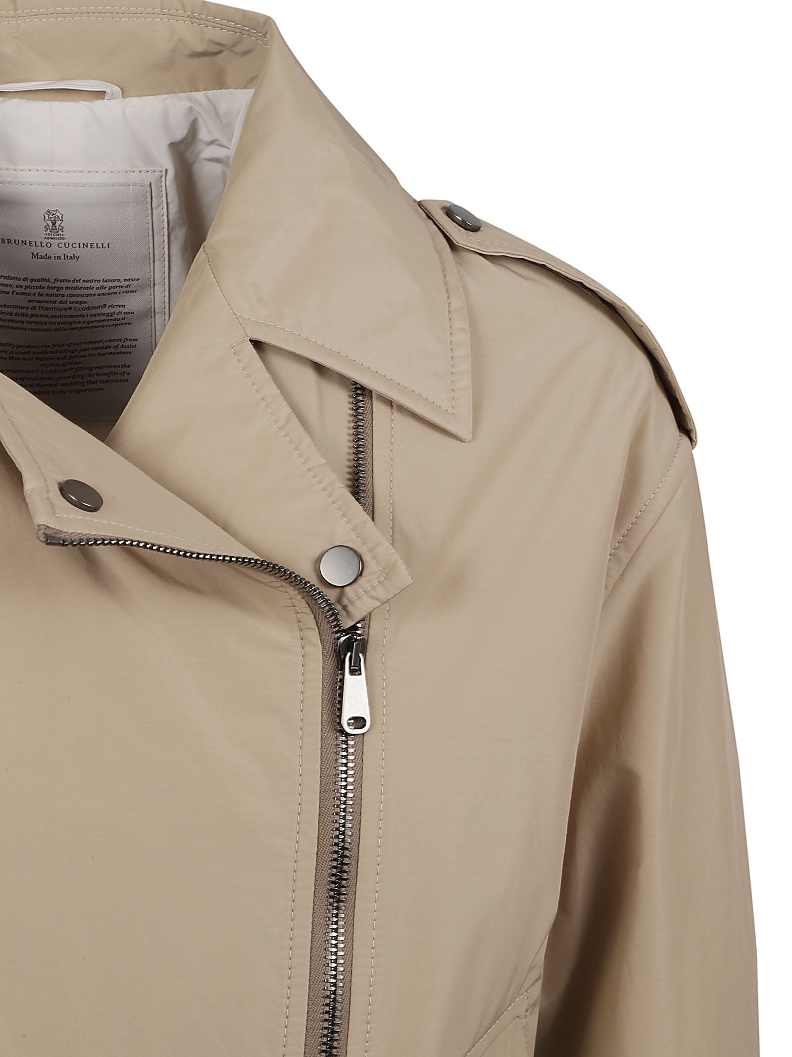 Brunello Cucinelli Jackets Nut Polyester Cotton