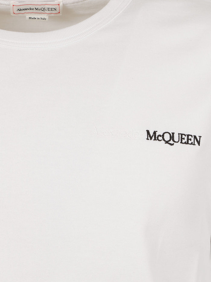 Alexander McQueen T-shirts and Polos White/white/black
