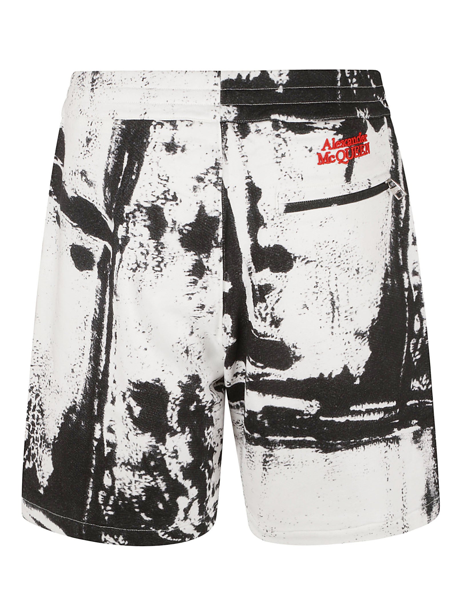 Alexander McQueen Shorts White - Black