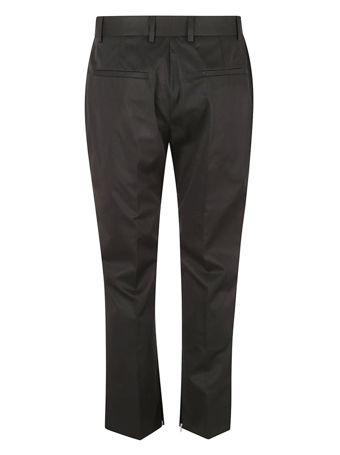 Off White Trousers Black